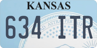 KS license plate 634ITR