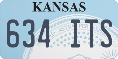 KS license plate 634ITS