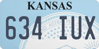 KS license plate 634IUX