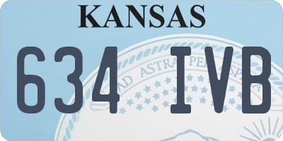 KS license plate 634IVB