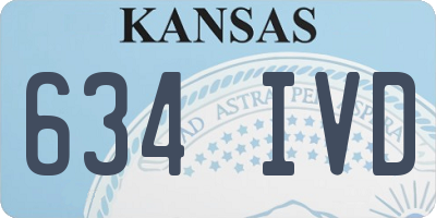 KS license plate 634IVD