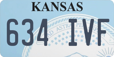 KS license plate 634IVF