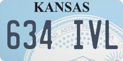 KS license plate 634IVL