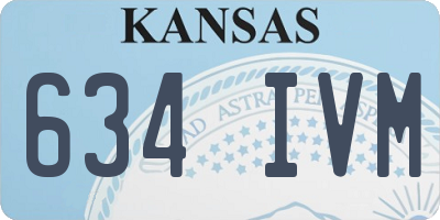 KS license plate 634IVM