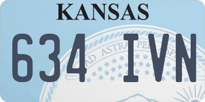 KS license plate 634IVN