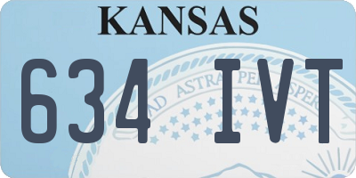KS license plate 634IVT