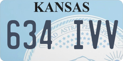 KS license plate 634IVV