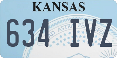 KS license plate 634IVZ
