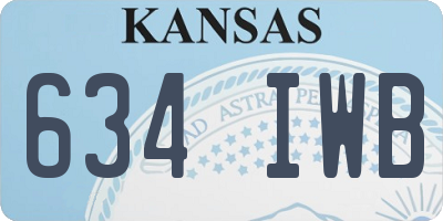 KS license plate 634IWB