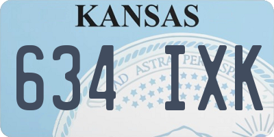KS license plate 634IXK