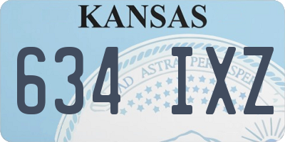 KS license plate 634IXZ