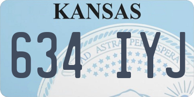 KS license plate 634IYJ