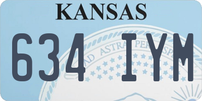 KS license plate 634IYM