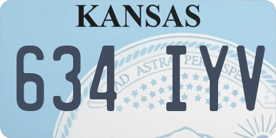KS license plate 634IYV