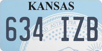 KS license plate 634IZB