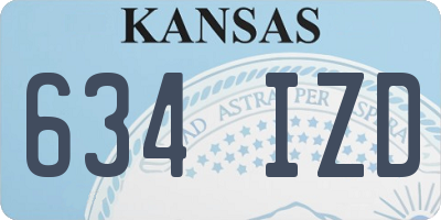 KS license plate 634IZD