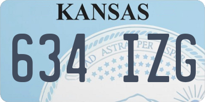 KS license plate 634IZG