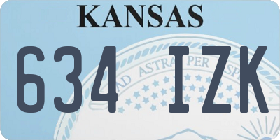 KS license plate 634IZK