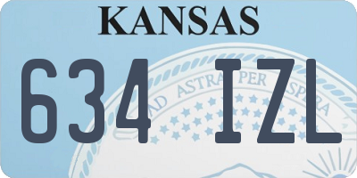KS license plate 634IZL