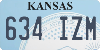 KS license plate 634IZM