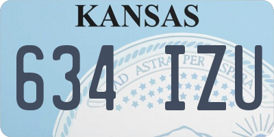 KS license plate 634IZU