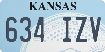 KS license plate 634IZV