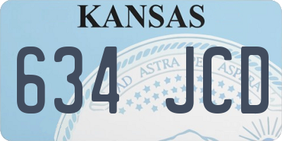 KS license plate 634JCD
