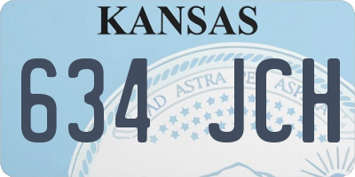 KS license plate 634JCH