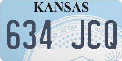 KS license plate 634JCQ