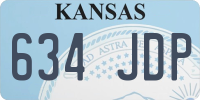 KS license plate 634JDP