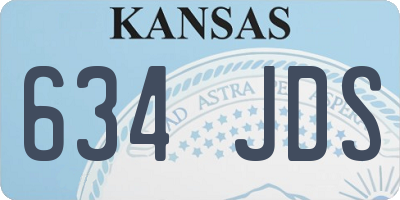 KS license plate 634JDS