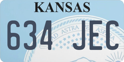 KS license plate 634JEC