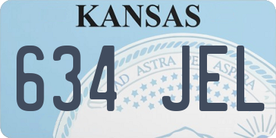 KS license plate 634JEL