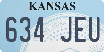 KS license plate 634JEU