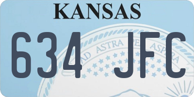 KS license plate 634JFC