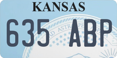 KS license plate 635ABP