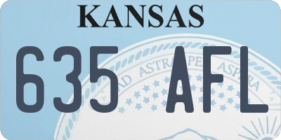 KS license plate 635AFL