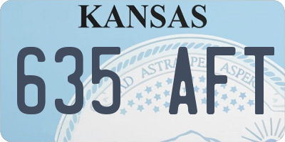 KS license plate 635AFT