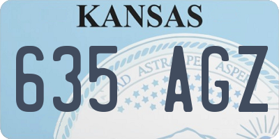KS license plate 635AGZ
