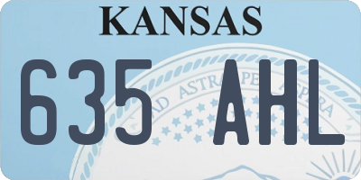 KS license plate 635AHL