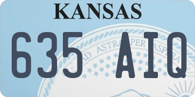 KS license plate 635AIQ