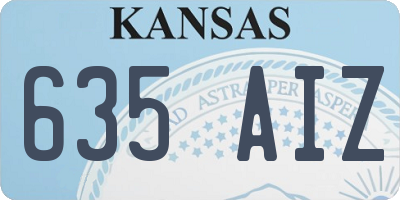 KS license plate 635AIZ