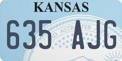 KS license plate 635AJG