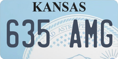 KS license plate 635AMG