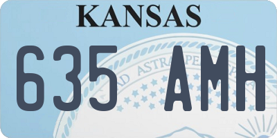 KS license plate 635AMH