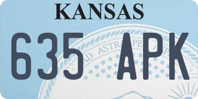 KS license plate 635APK
