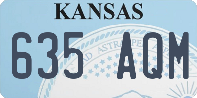 KS license plate 635AQM