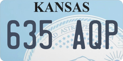 KS license plate 635AQP