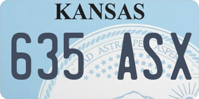 KS license plate 635ASX