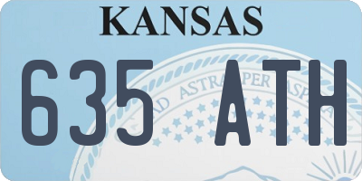 KS license plate 635ATH